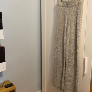 Skims Cozy Knit Aqua Pants